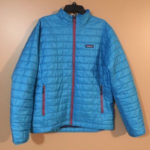 Patagonia Blue Nano Puff Windproof Jacket Large